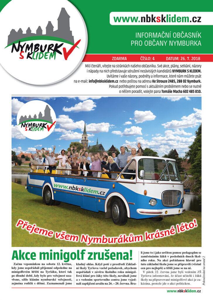 Obálka občasníku číslo 4